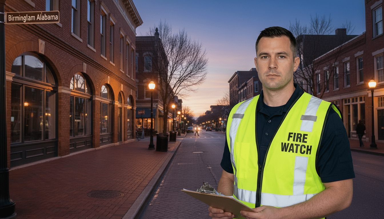 Fire watch guards in Birmingham, AL