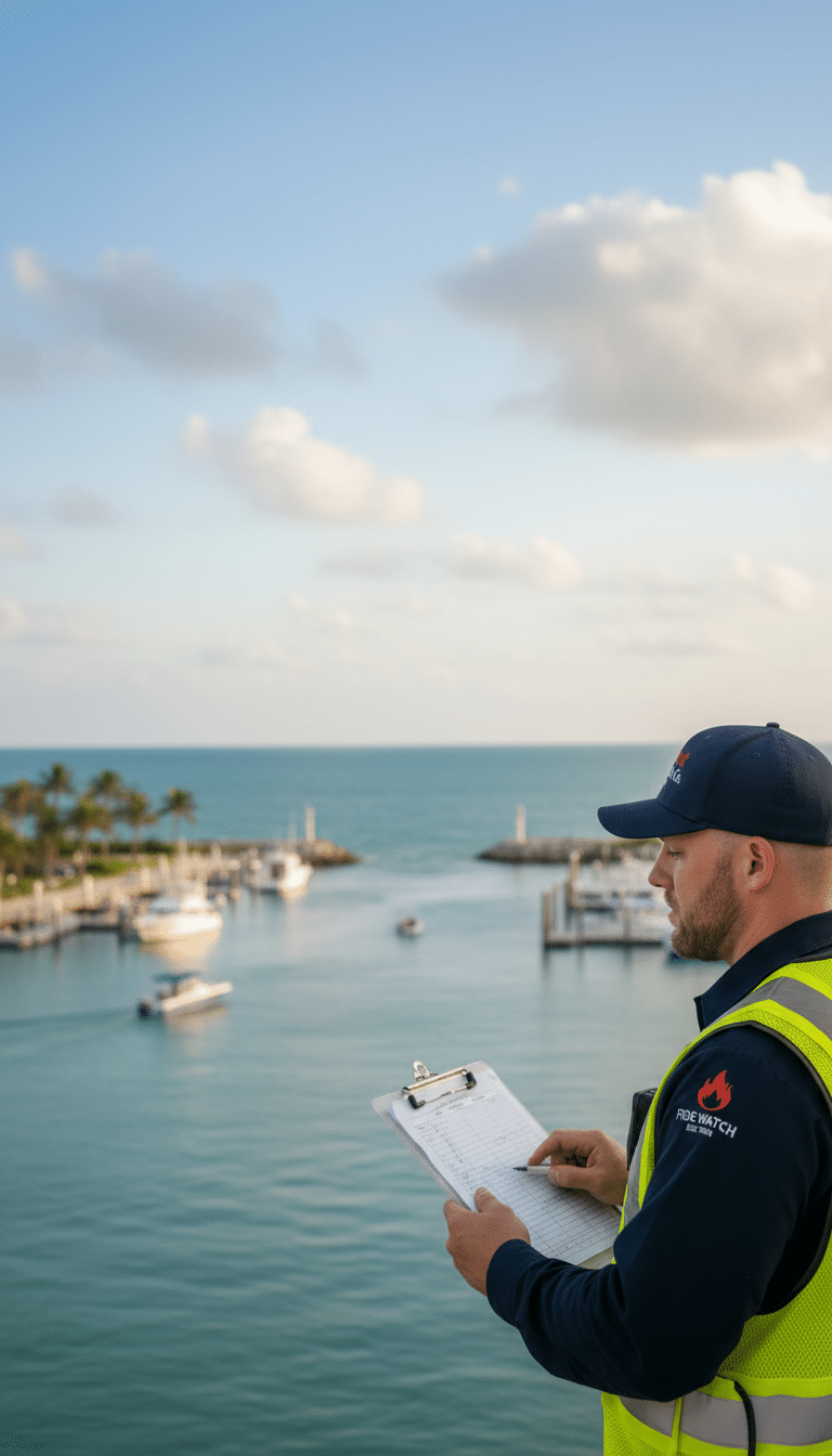 Fire watch guards in Boynton Beach, FL