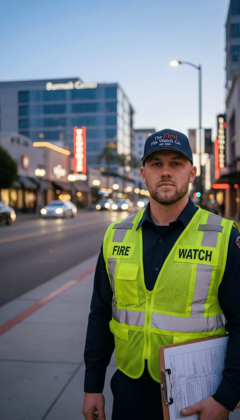 Fire watch guards in Burbank, CA