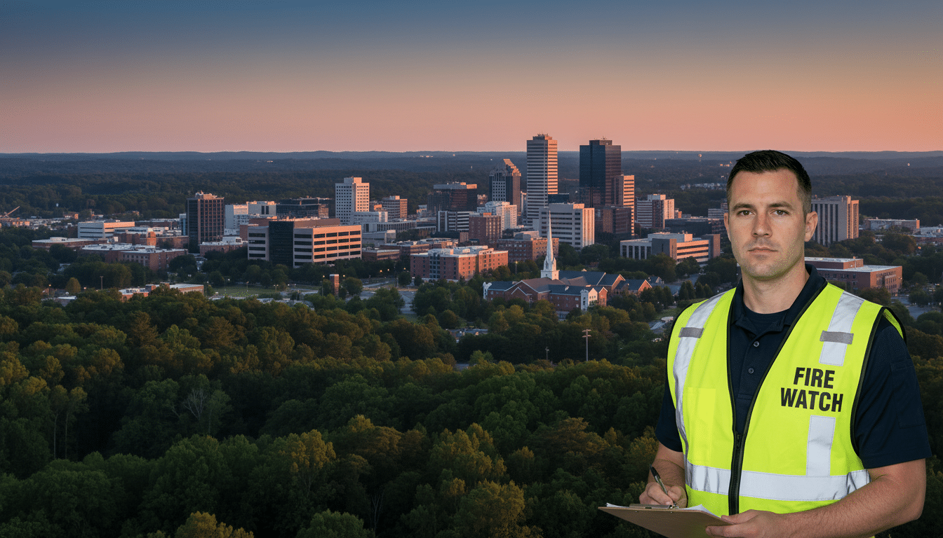Fire watch guards in Cary, NC