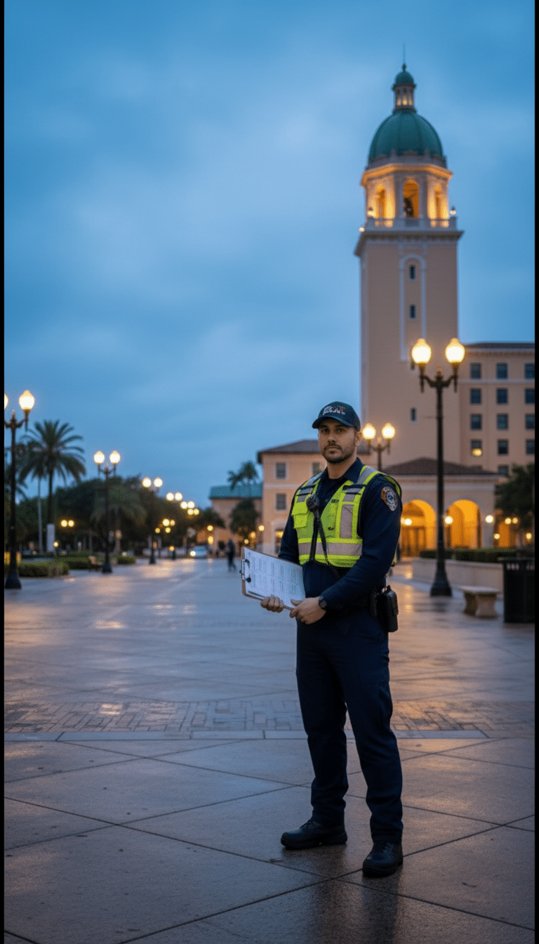Fire watch guards in Coral Gables, FL