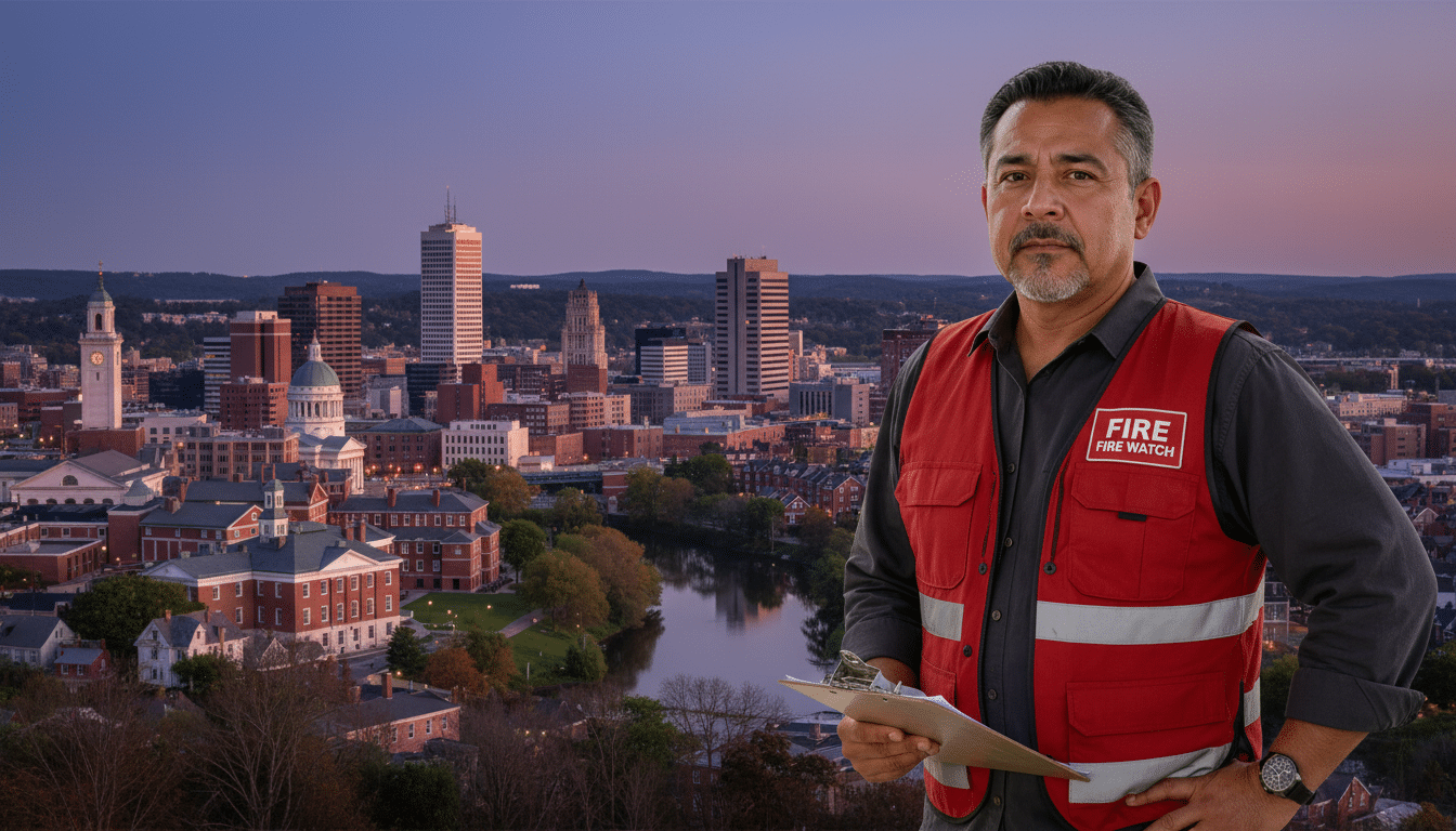Fire watch guards in Danbury, CT