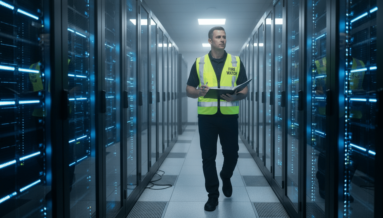 Data Center Fire Watch — on-site fire watch guards