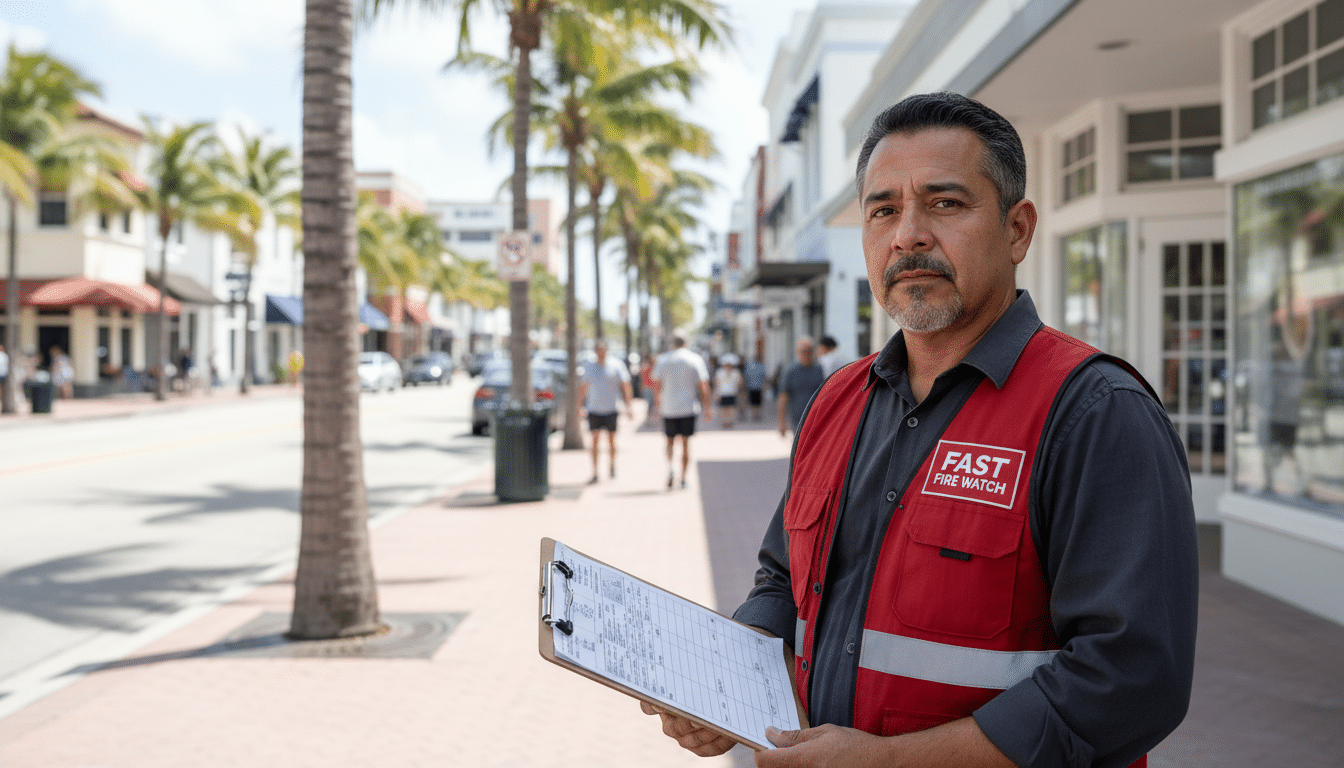 Fire watch guards in Delray Beach, FL