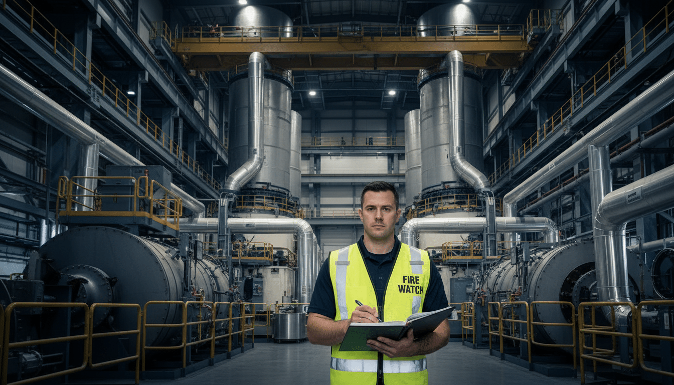 Energy Facility Fire Watch — on-site fire watch guards