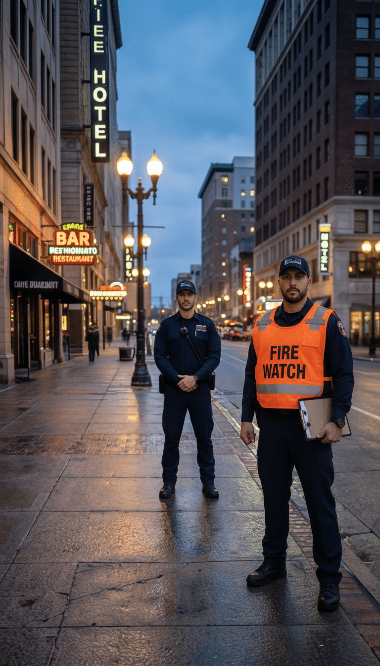Fire watch guards in Enterprise, NV