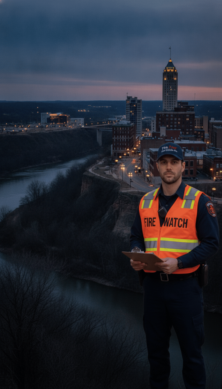 Fire watch guards in Fort Smith, AR