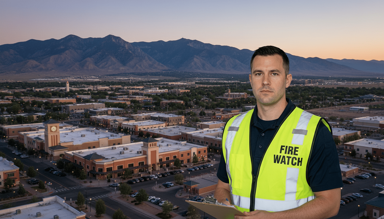 Fire watch guards in Herriman, UT