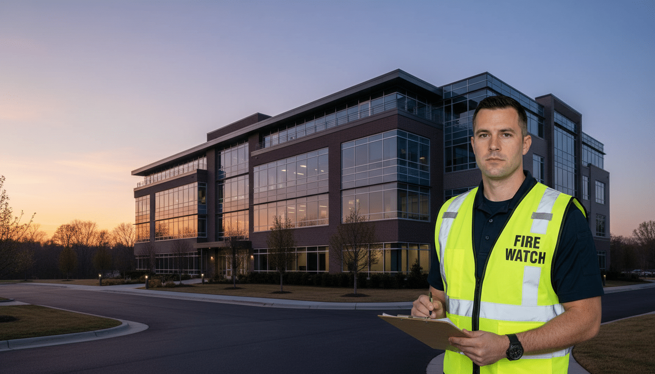 Fire watch guards in Hickory, NC