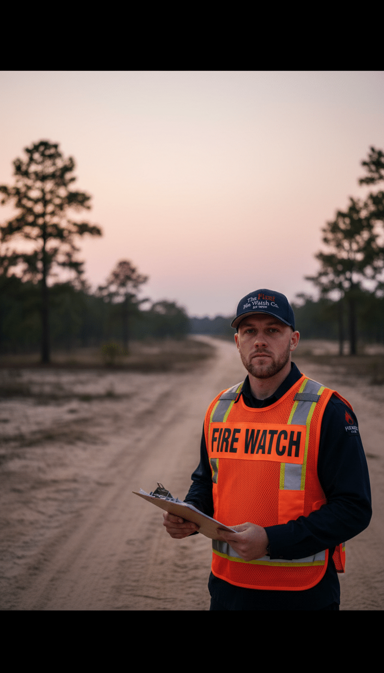 Fire watch guards in Hoffman, NC