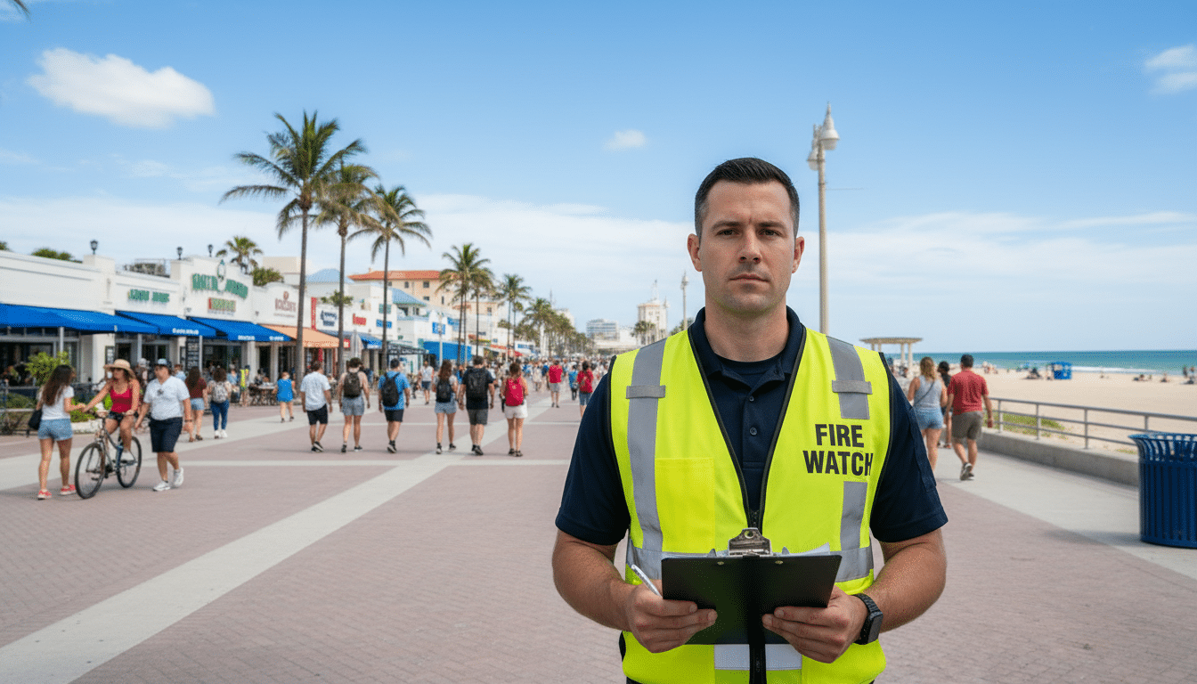 Fire watch guards in Hollywood, FL