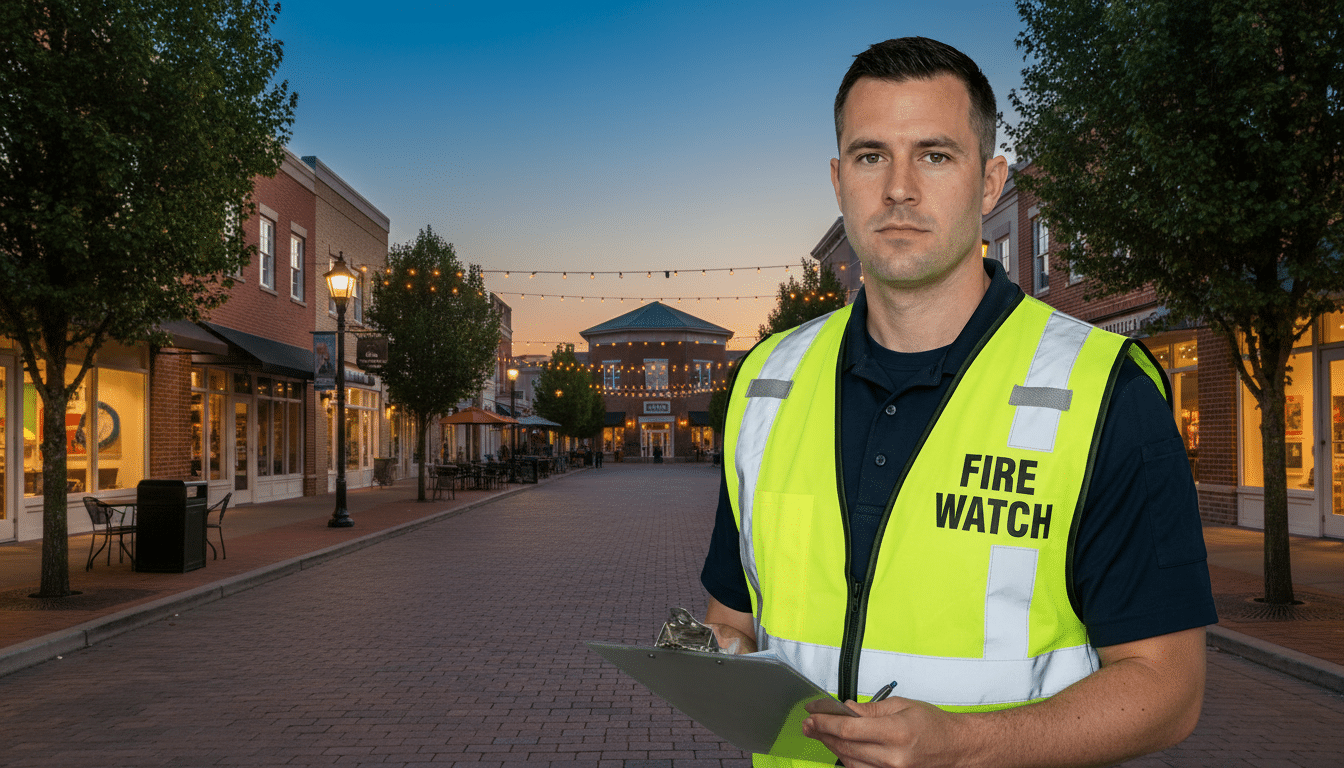 Fire watch guards in Huntersville, NC