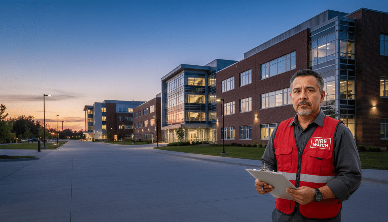 Fire watch guards in Kenosha, WI