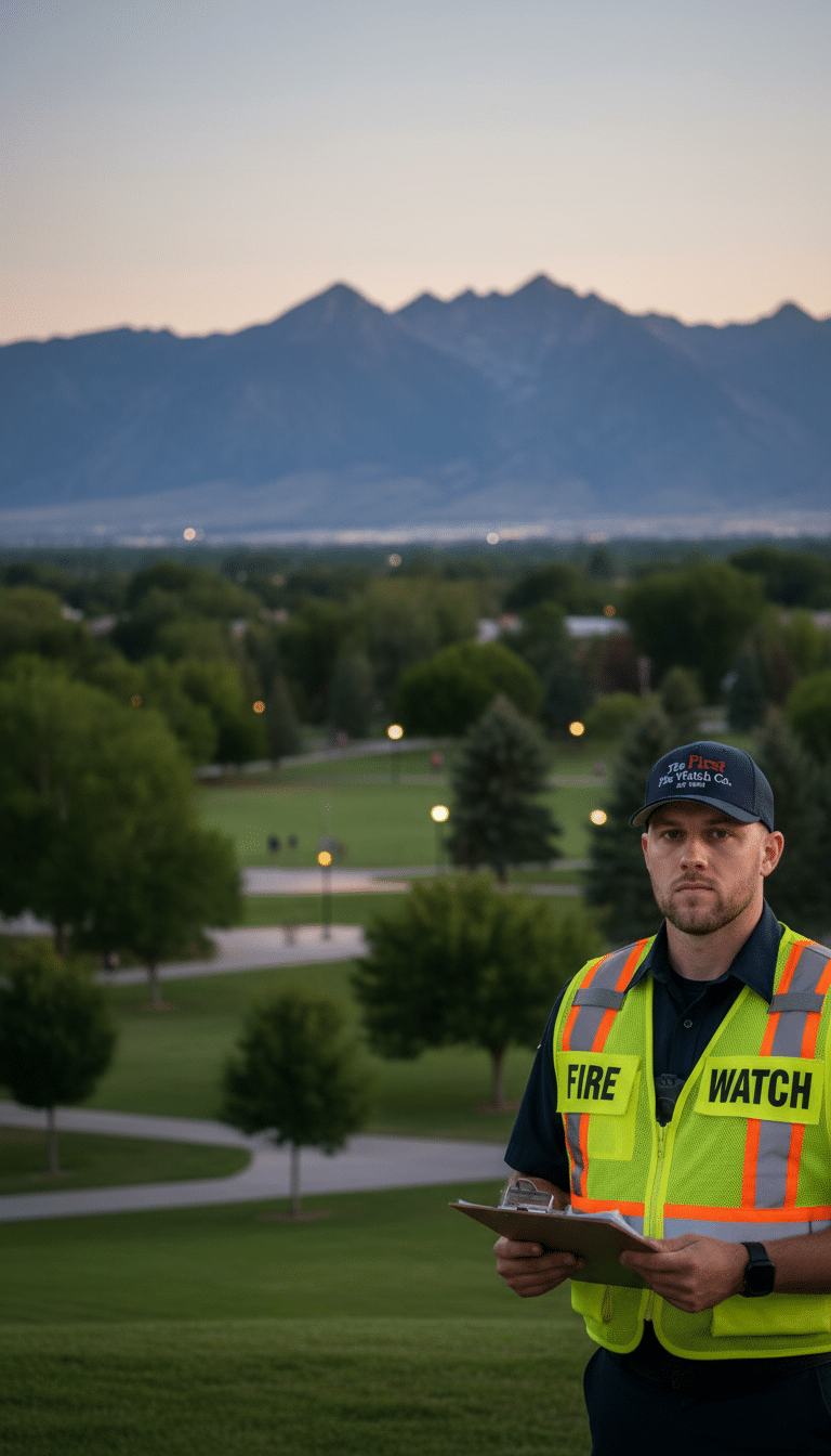 Fire watch guards in Layton, UT