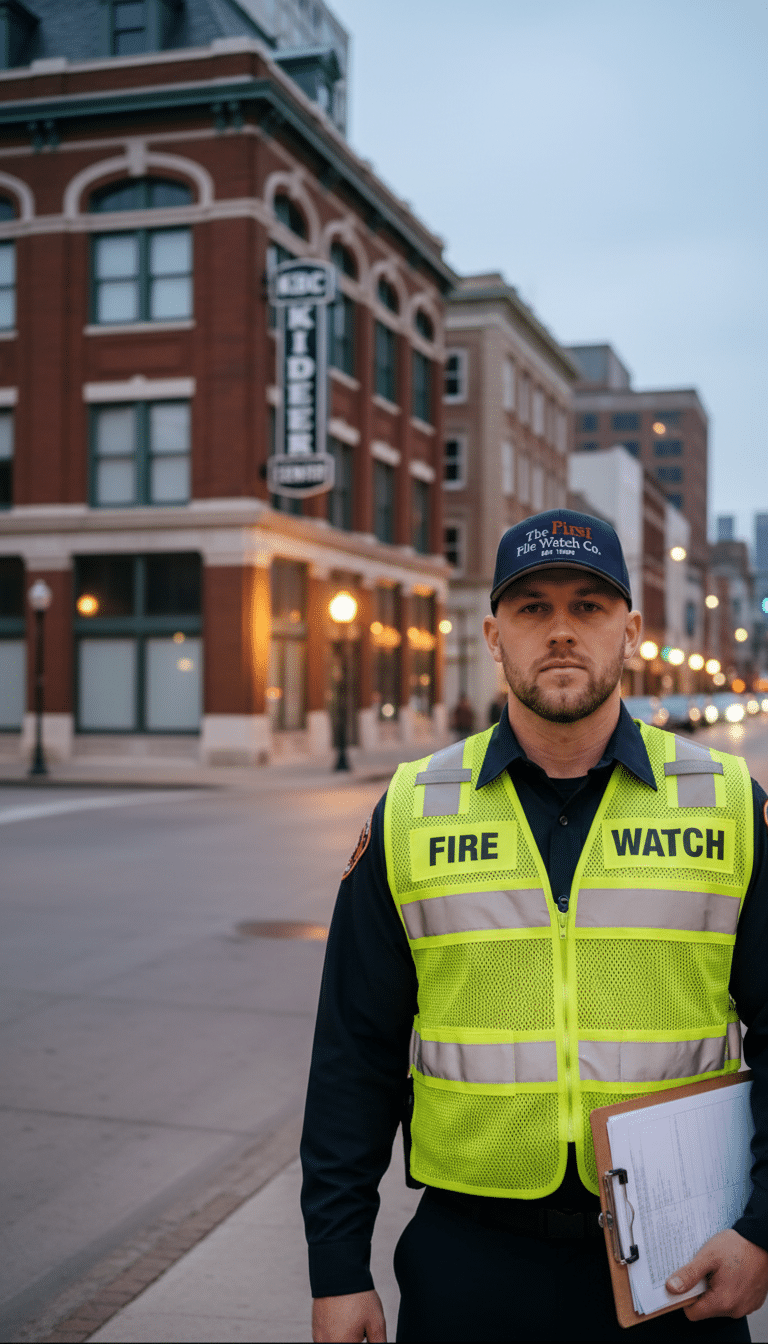 Fire watch guards in Louisville, KY