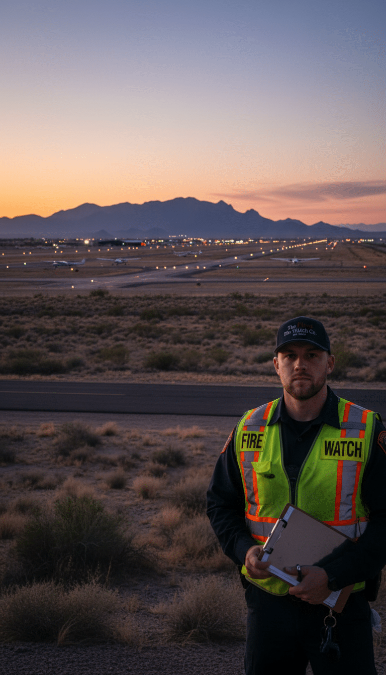 Fire watch guards in Mesa, AZ