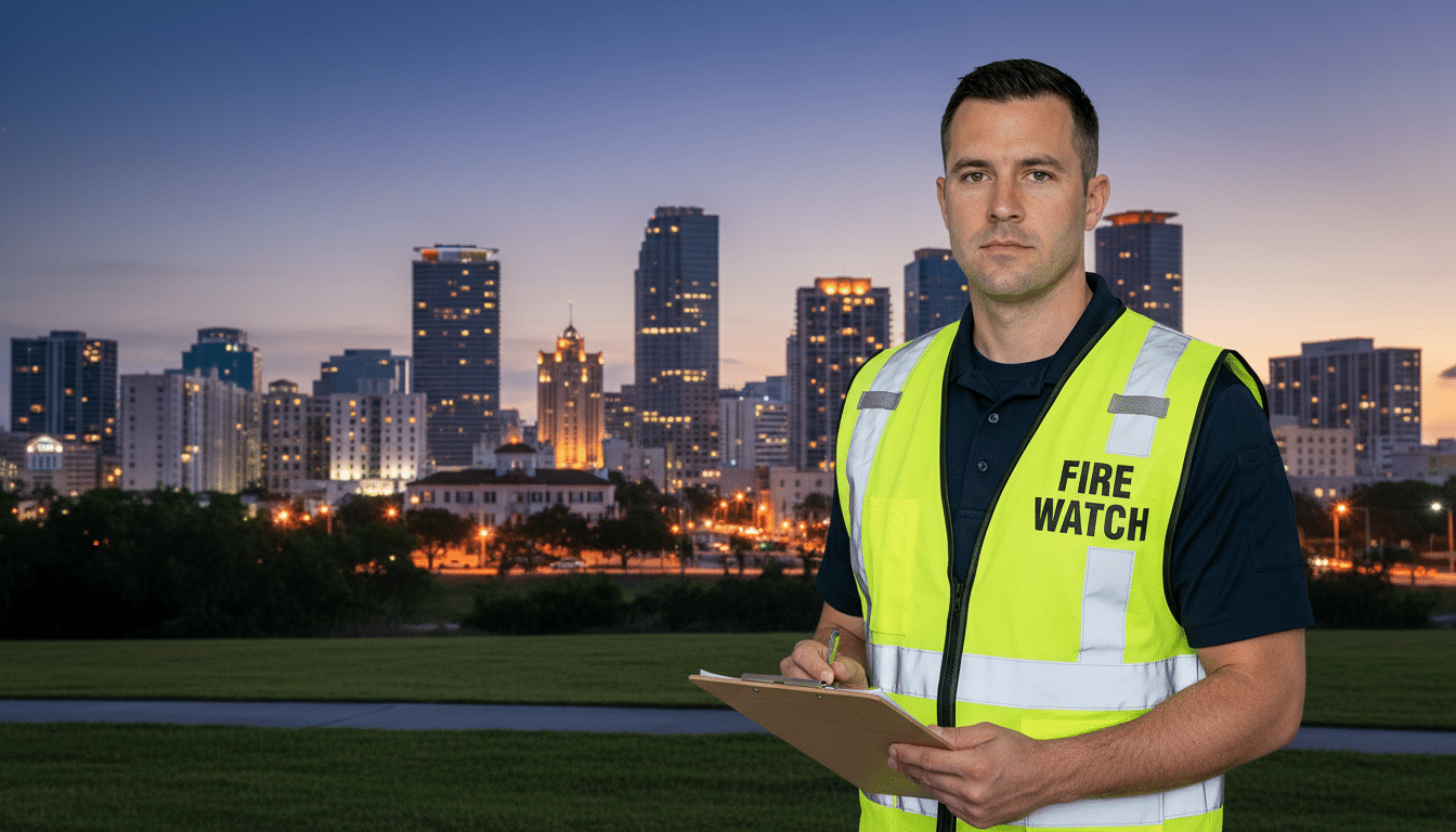 Fire watch guards in Miami Springs, FL