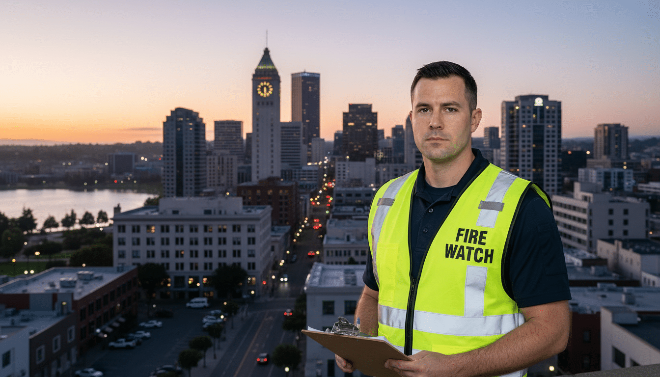 Fire watch guards in Oakland, CA