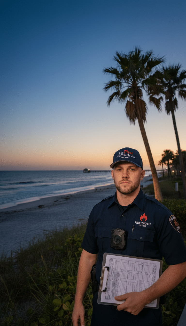 Fire watch guards in Ocean Ridge, FL