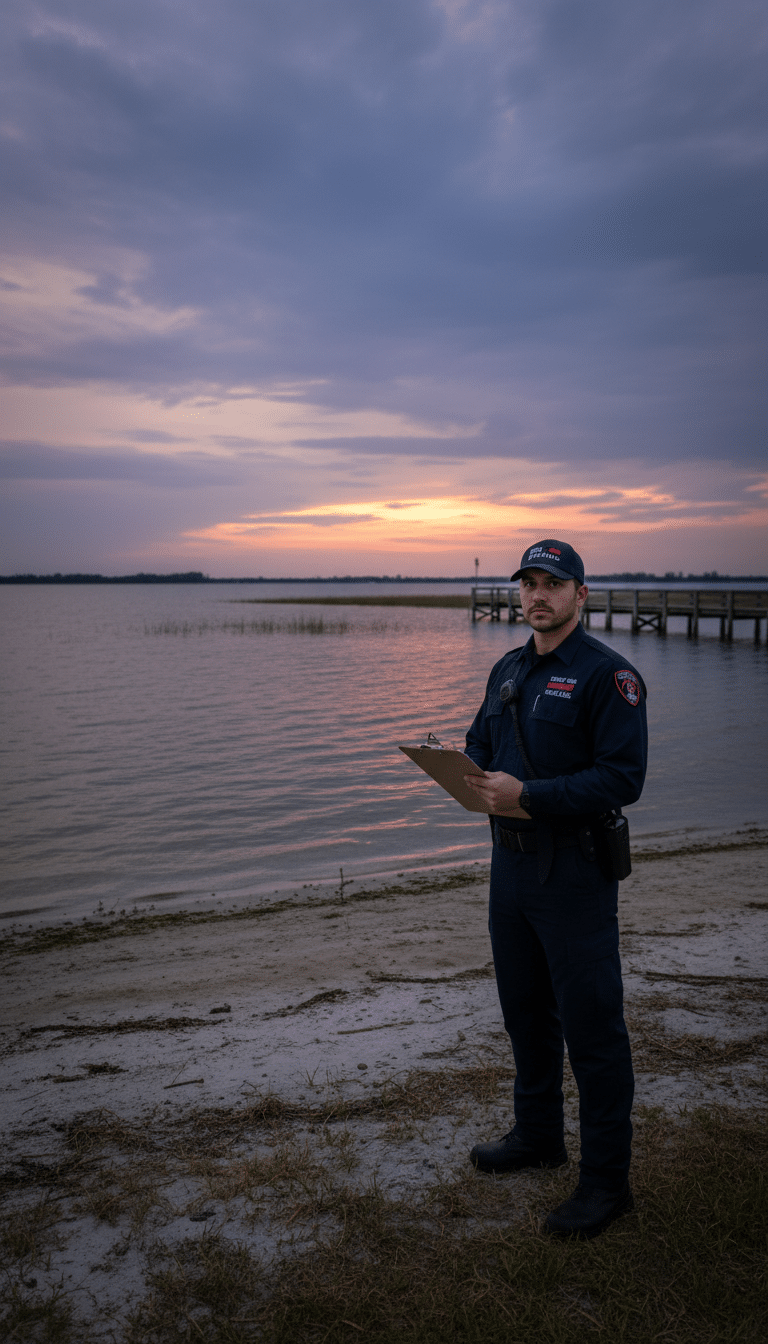 Fire watch guards in Okeechobee, FL