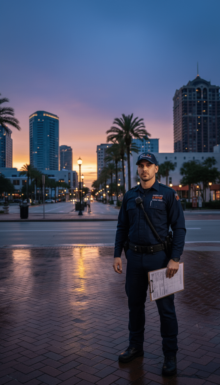 Fire watch guards in Parkland, FL