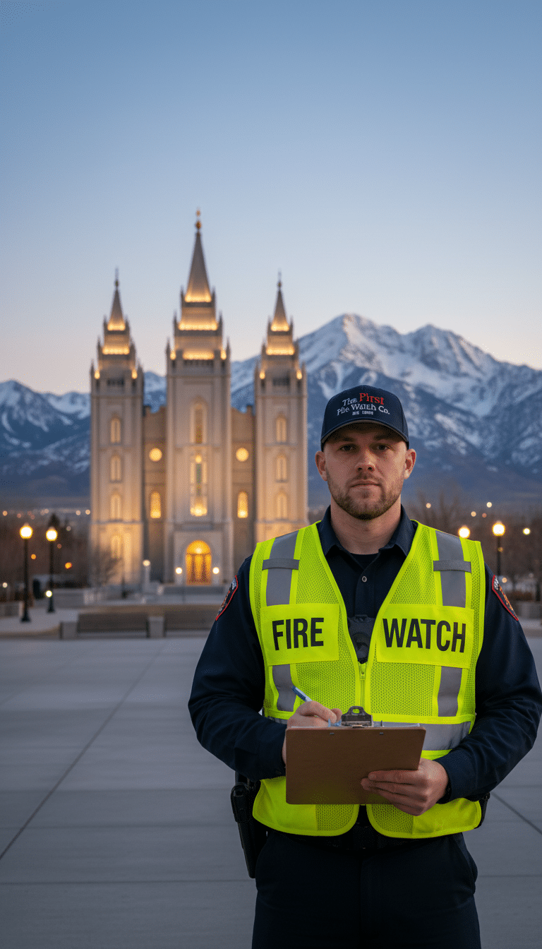 Fire watch guards in Provo, UT