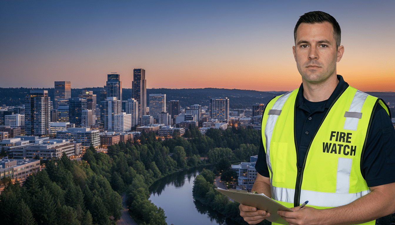 Fire watch guards in Redmond, WA