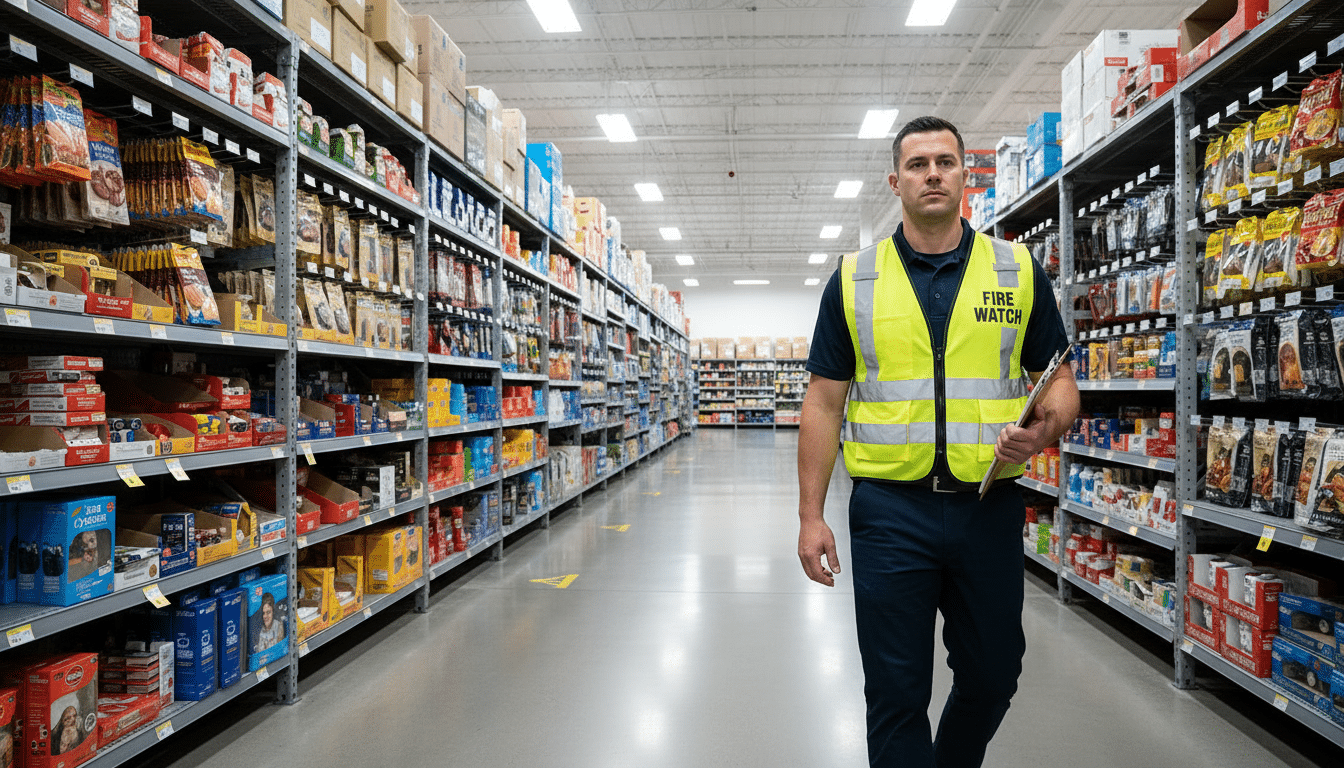 Retail Fire Watch — on-site fire watch guards