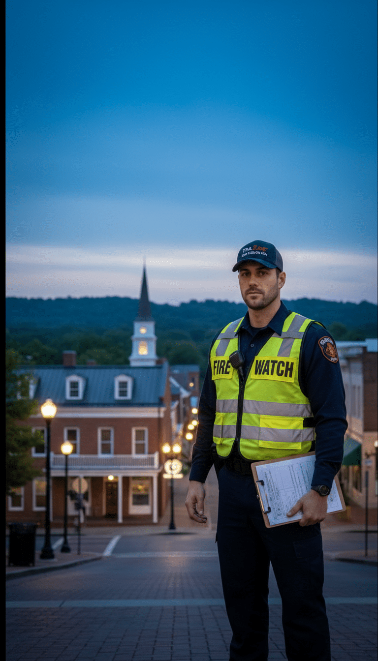 Fire watch guards in Roswell, GA