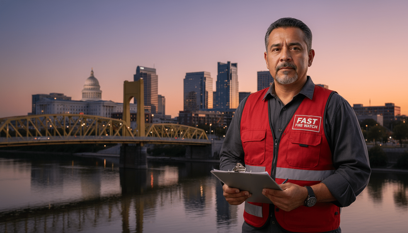 Fire watch guards in Sacramento, CA