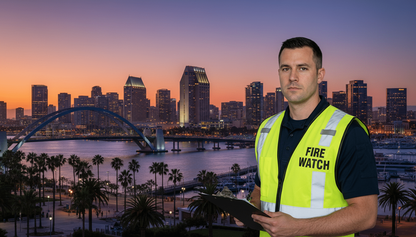 Fire watch guards in San Diego, CA
