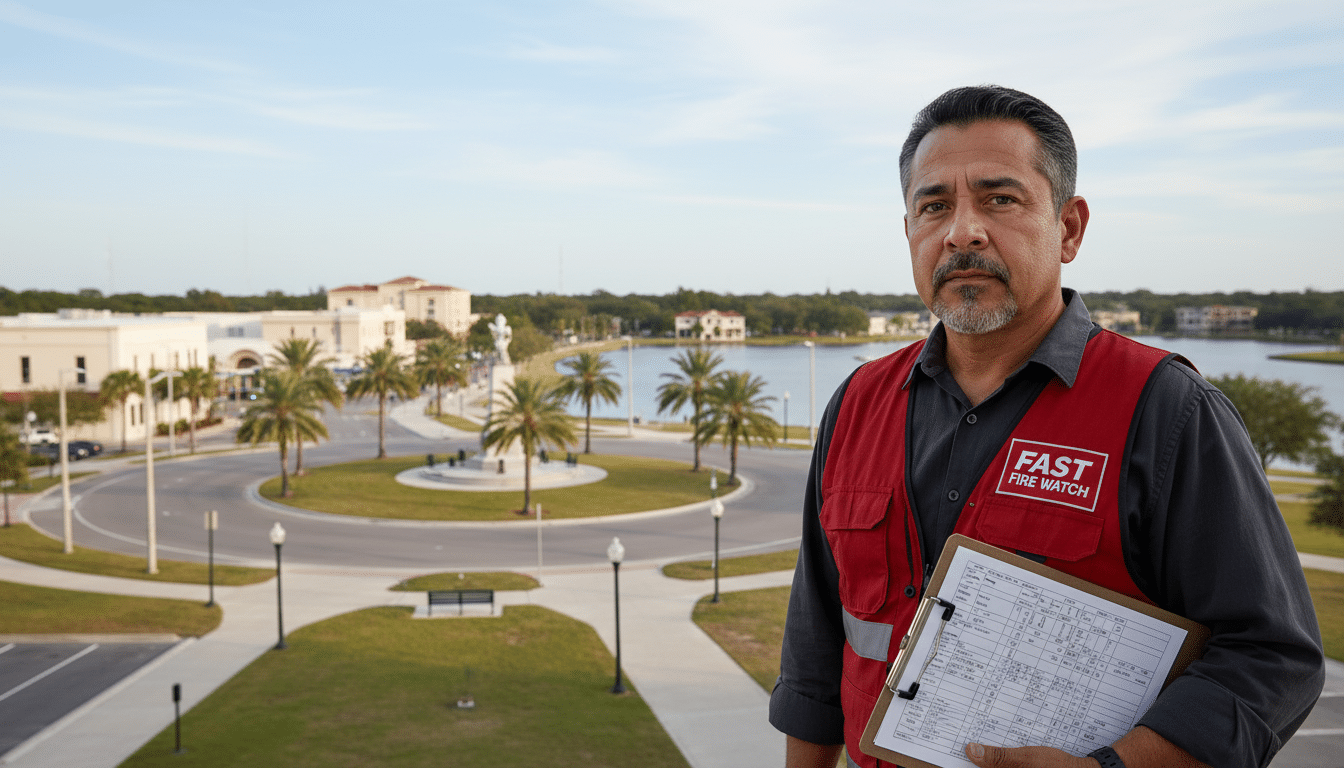 Fire watch guards in Sebring, FL