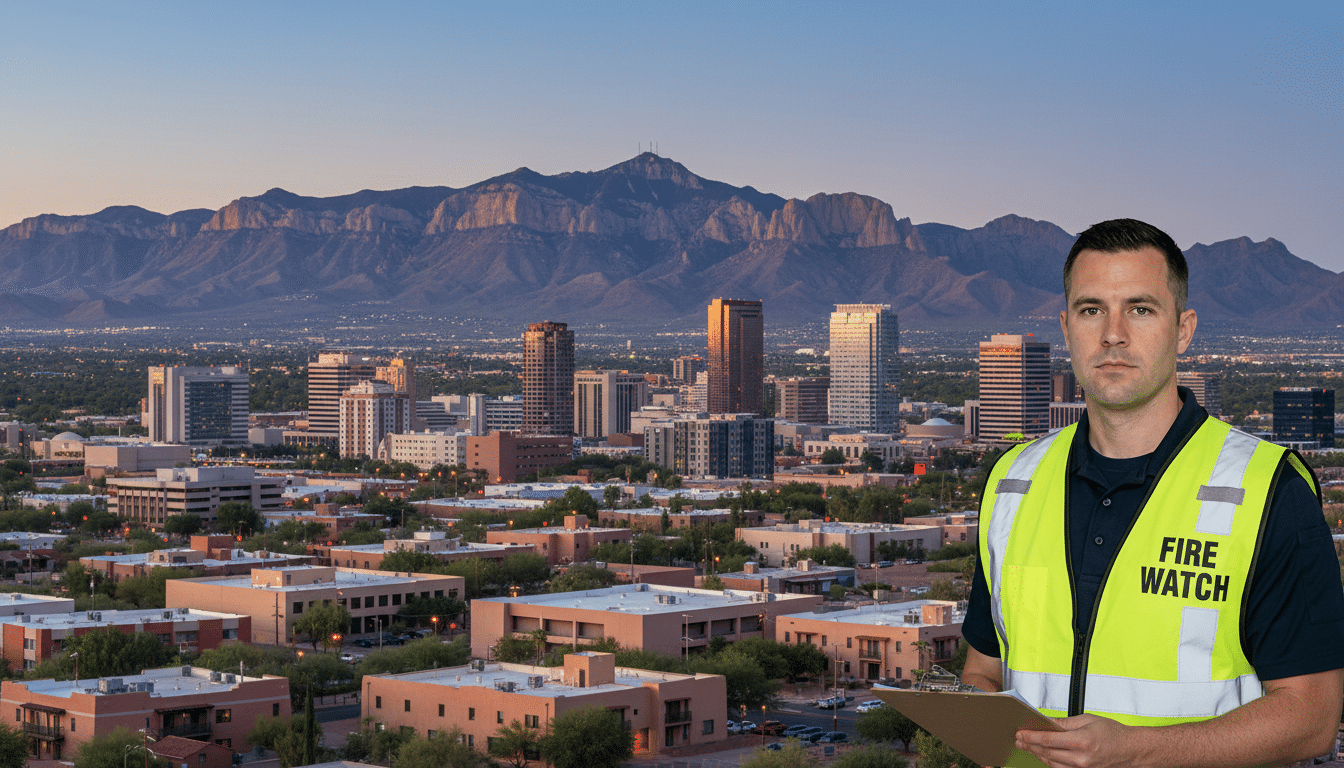 Fire watch guards in Tucson, AZ