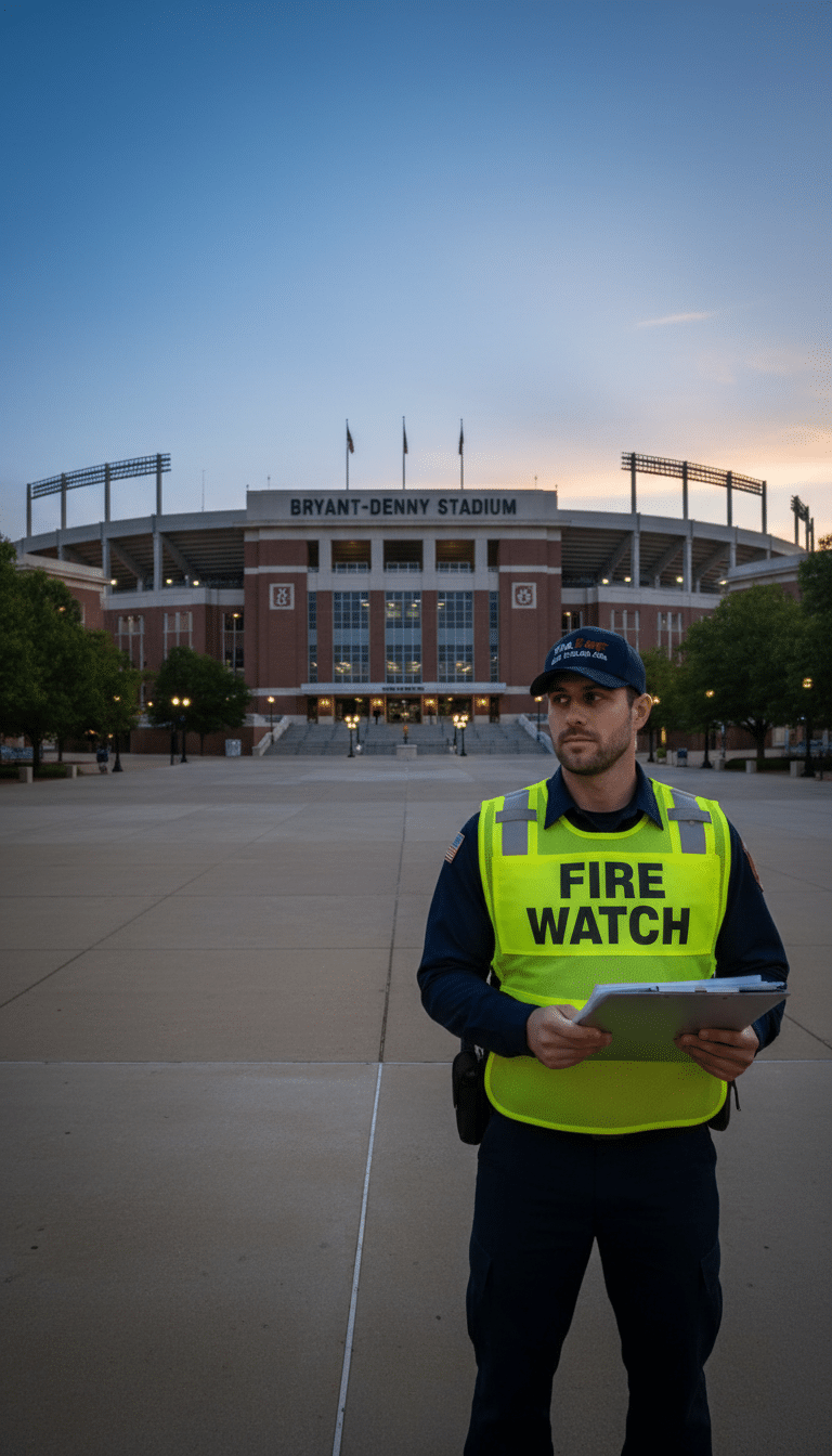 Fire watch guards in Tuscaloosa, AL