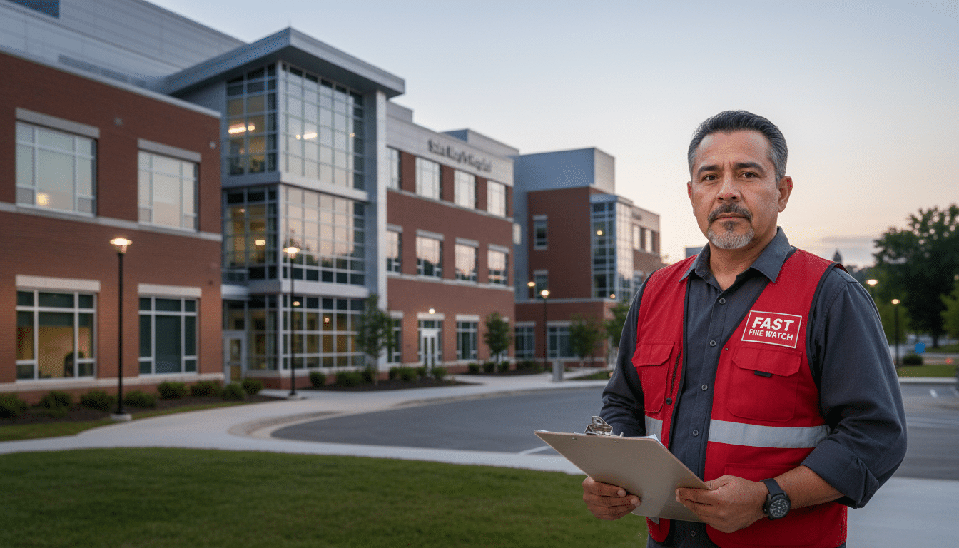 Fire watch guards in Waterbury, CT