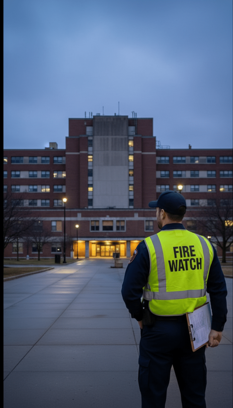 Fire watch guards in Williamstown, MA